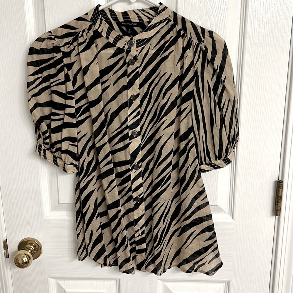 Banana Republic linen dress blouse